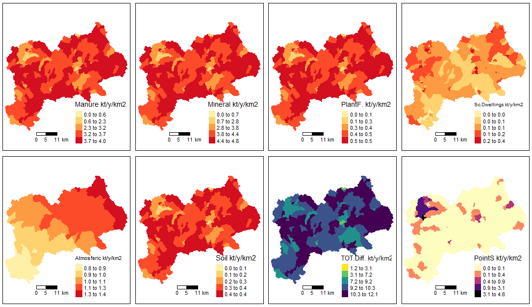 Input map by source type 2 for TN scenario