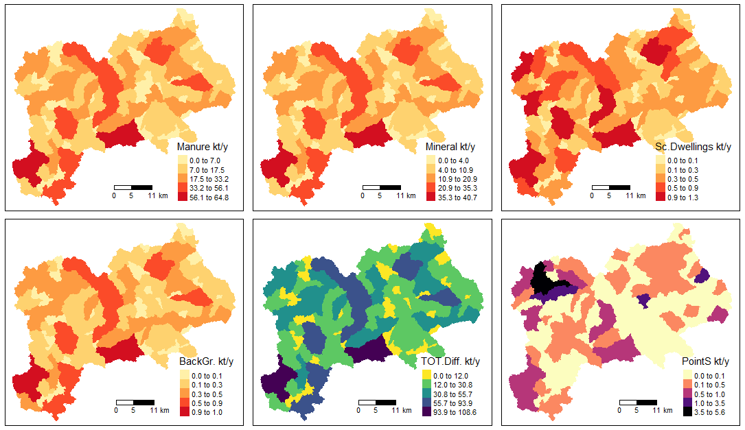 Input map by source type 1 for TP scenario