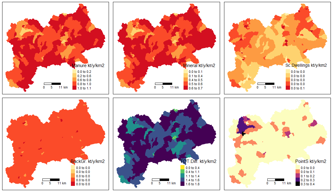 Input map by source type 2 for TP scenario